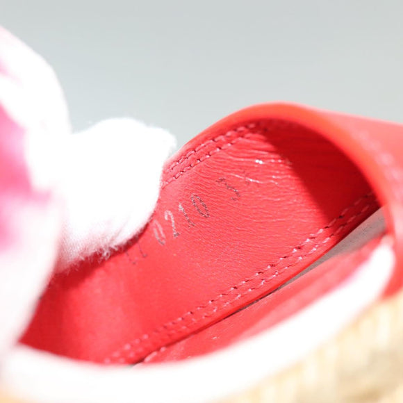 LOUIS VUITTON Monogram Escal Starboard Line Sandals Red LV Auth 139208