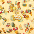 HERMES Carre 90 Scarf ""COUVEE D'HERMES"" Silk Yellow Auth 139210-6