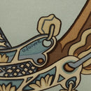 HERMES Carre 90 Scarf ""ARMETS PANACHE"" Silk Blue Auth 139211-11