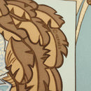 HERMES Carre 90 Scarf ""ARMETS PANACHE"" Silk Blue Auth 139211-12