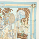 HERMES Carre 90 Scarf ""ARMETS PANACHE"" Silk Blue Auth 139211-4
