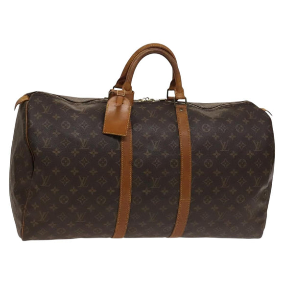 LOUIS VUITTON Monogram Keepall 55 Boston Bag M41424 LV Auth 139234