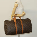 LOUIS VUITTON Monogram Keepall 55 Boston Bag M41424 LV Auth 139234-22