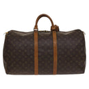 LOUIS VUITTON Monogram Keepall 55 Boston Bag M41424 LV Auth 139234-2