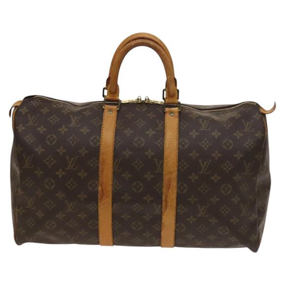 LOUIS VUITTON Monogram Keepall 45 Boston Bag M41428 LV Auth 139238