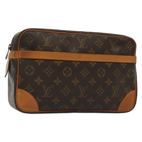 LOUIS VUITTON Monogram Compiegne 28 Clutch Bag M51845 LV Auth 139240