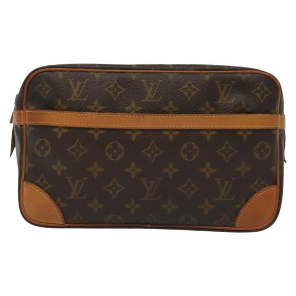 LOUIS VUITTON Monogram Compiegne 28 Clutch Bag M51845 LV Auth 139240