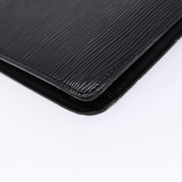 LOUIS VUITTON Epi Pochette Homme Clutch Bag Black Noir M52522 LV Auth 139251