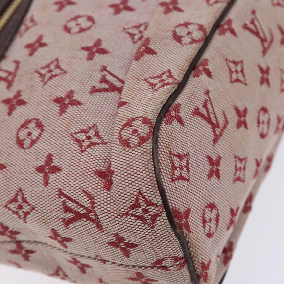 LOUIS VUITTON Monogram Mini Lucille PM Hand Bag Red M92678 LV Auth 139254