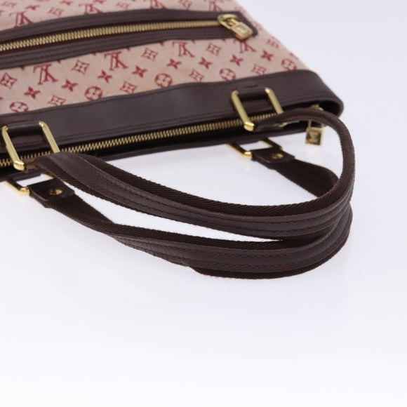 LOUIS VUITTON Monogram Mini Lucille PM Hand Bag Red M92678 LV Auth 139254