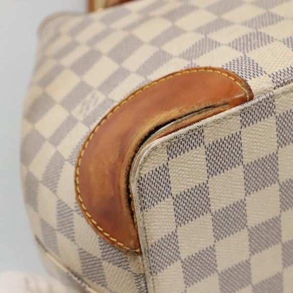 LOUIS VUITTON Damier Azur Hampstead MM Tote Bag N51206 LV Auth 139255