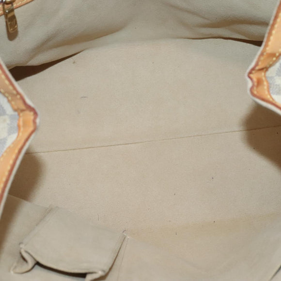 LOUIS VUITTON Damier Azur Hampstead MM Tote Bag N51206 LV Auth 139255