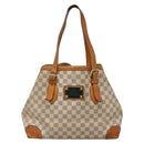 LOUIS VUITTON Damier Azur Hampstead MM Tote Bag N51206 LV Auth 139255-13