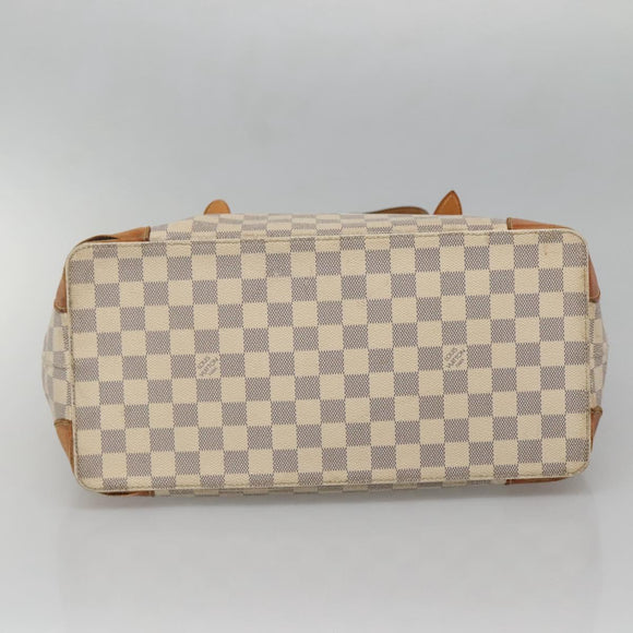 LOUIS VUITTON Damier Azur Hampstead MM Tote Bag N51206 LV Auth 139255