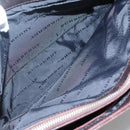 BURBERRY Nova Check Hand Bag Canvas Beige Silver Auth 139256-20