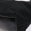 PRADA Tote Bag Nylon Black Silver Auth 139261-14
