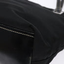 PRADA Tote Bag Nylon Black Silver Auth 139261-16