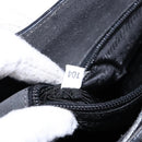 PRADA Tote Bag Suede Gray Silver Auth 139262-12