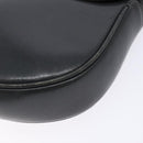 CELINE Shoulder Bag Leather Gray Gold Auth 139263-12