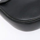 CELINE Shoulder Bag Leather Gray Gold Auth 139263-13