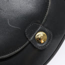 CELINE Shoulder Bag Leather Gray Gold Auth 139263-14