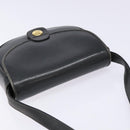 CELINE Shoulder Bag Leather Gray Gold Auth 139263-6