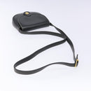 CELINE Shoulder Bag Leather Gray Gold Auth 139263-7