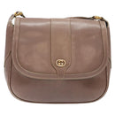 GUCCI Shoulder Bag Leather Beige Gold 001 115 4425 Auth 139269-13