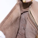 GUCCI Shoulder Bag Leather Beige Gold 001 115 4425 Auth 139269-22