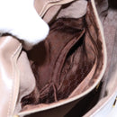 GUCCI Shoulder Bag Leather Beige Gold 001 115 4425 Auth 139269-11