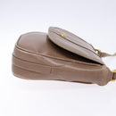 GUCCI Shoulder Bag Leather Beige Gold 001 115 4425 Auth 139269-3