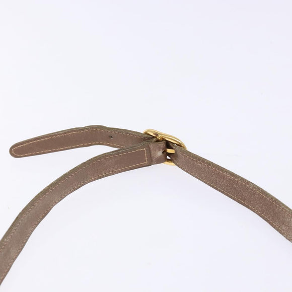 GUCCI Shoulder Bag Leather Beige Gold 001 115 4425 Auth 139269