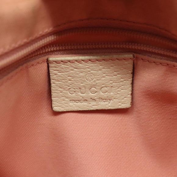 GUCCI GG Canvas Shoulder Bag Pink Gold 146244 Auth 139270