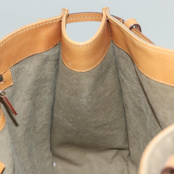 GUCCI Tote Bag Canvas Beige 109133 Auth 139271