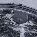 GUCCI Bamboo Shoulder Bag Suede 2way Black Gold 001 3754 1638 Auth 139273-16