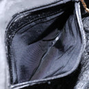 GUCCI Bamboo Shoulder Bag Suede 2way Black Gold 001 3754 1638 Auth 139273-20