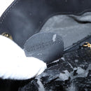 GUCCI Bamboo Shoulder Bag Suede 2way Black Gold 001 3754 1638 Auth 139273-21