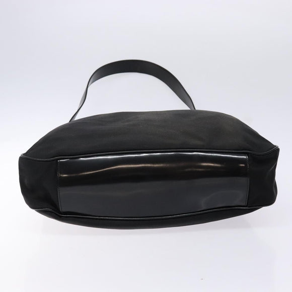 GUCCI Bamboo Shoulder Bag Canvas 2way Black Silver 001 2123 1577 Auth 139274