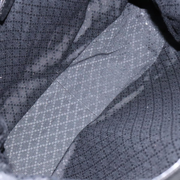 GUCCI Bamboo Shoulder Bag Canvas 2way Black Silver 001 2123 1577 Auth 139274