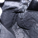 GUCCI Bamboo Shoulder Bag Canvas 2way Black Silver 001 2123 1577 Auth 139274-19