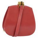 Salvatore Ferragamo Gancini Shoulder Bag Leather Pink Gold Auth 139275-1