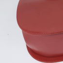 Salvatore Ferragamo Gancini Shoulder Bag Leather Pink Gold Auth 139275-16