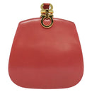 Salvatore Ferragamo Gancini Shoulder Bag Leather Pink Gold Auth 139275-2