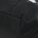 Salvatore Ferragamo Vala Hand Bag Nylon Black Silver Auth 139278-9
