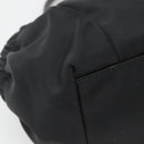 Salvatore Ferragamo Vala Hand Bag Nylon Black Silver Auth 139278-14