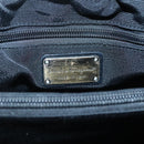 Salvatore Ferragamo Vala Hand Bag Nylon Black Silver Auth 139278-18