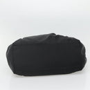 Salvatore Ferragamo Vala Hand Bag Nylon Black Silver Auth 139278-5