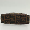 FENDI Zucca Canvas Hand Bag Black Brown Auth 139279-5