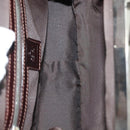 FENDI Zucca Canvas Hand Bag Black Brown Auth 139279-11