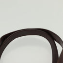 FENDI Zucca Canvas Hand Bag Black Brown Auth 139279-14